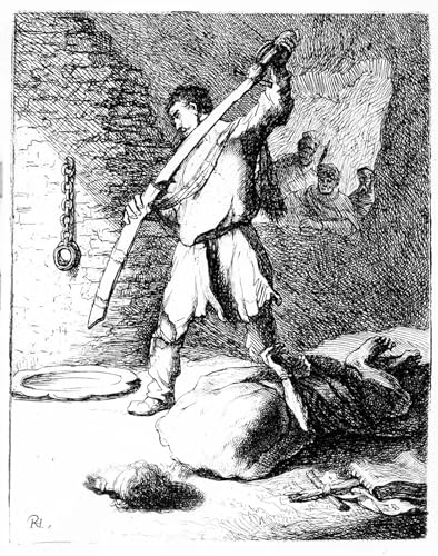 Affiches et gravures impression sur toile Rembrandt décapitation de Jean-Baptiste salon 60x90