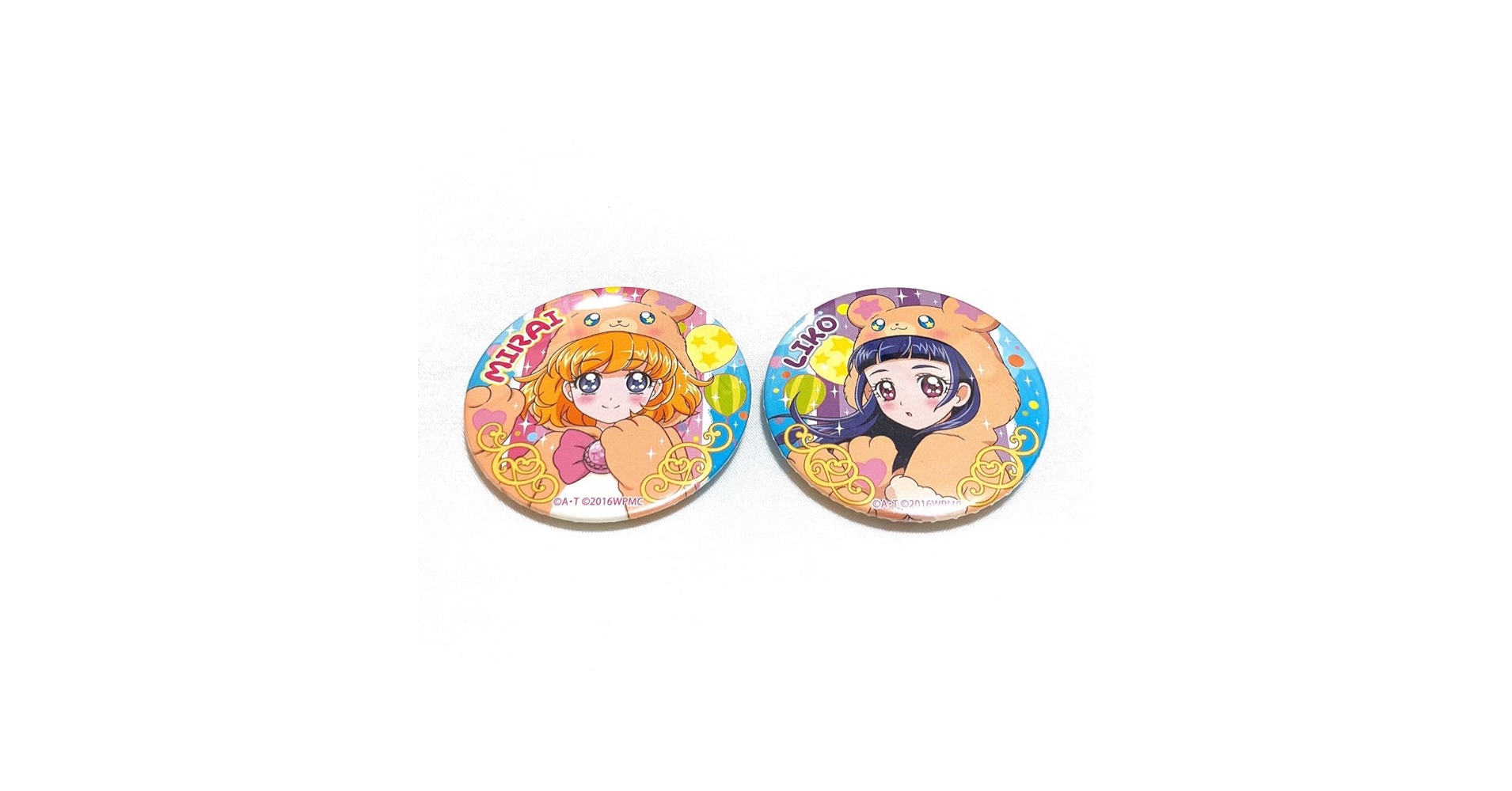 魔法使いプリキュア 限定 缶バッジ みらい りこ モフルン ミラクル マジカル 魔法つかいプリキュア 限定 ローソン 缶バッジ みらい ミラクル