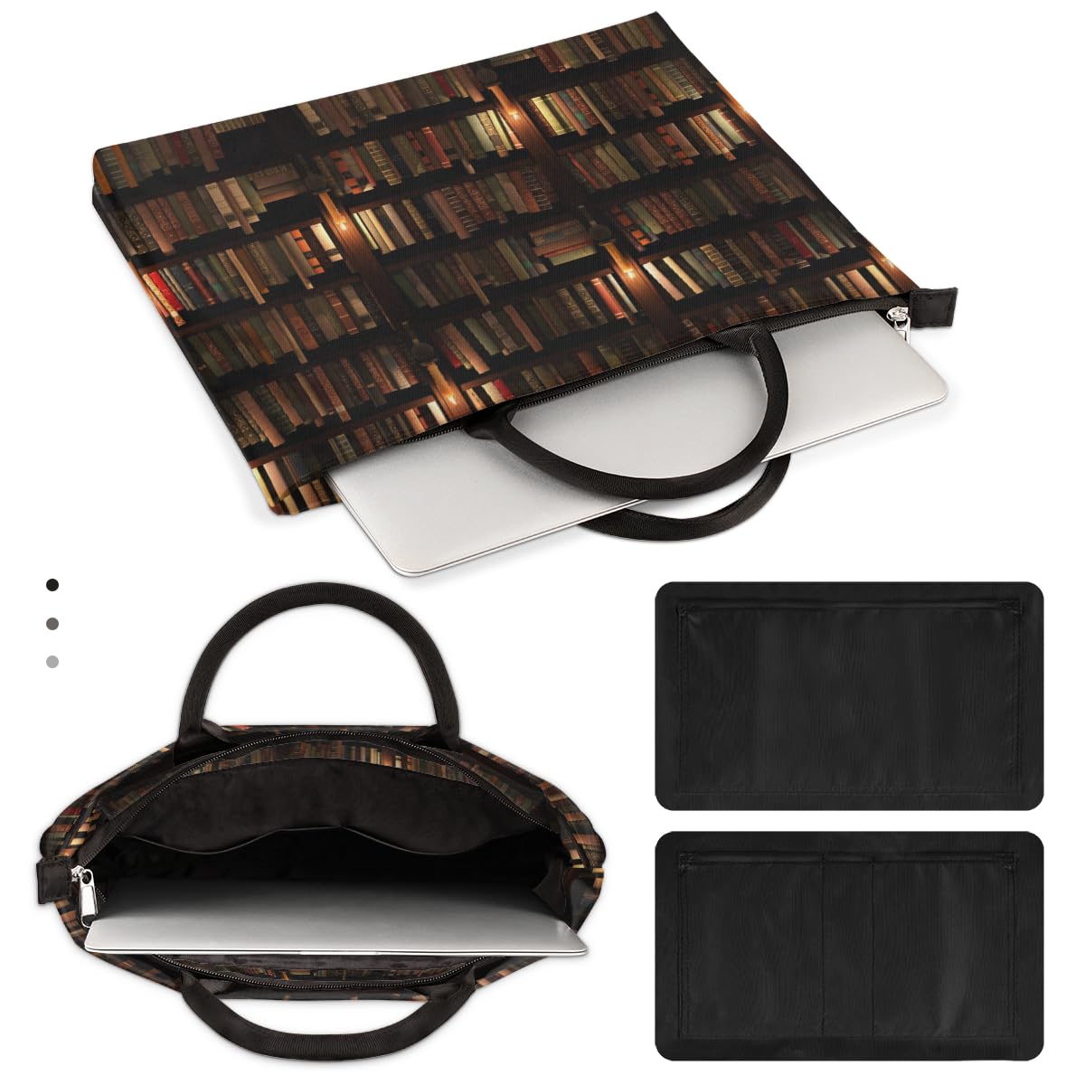 Bibliotheek Laptop Sleeve Tas Shockproof Draagbare 12 Inch