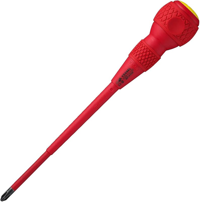 Chave de Fenda Isolada VESSEL VDE 200 JIS Phillips +2 x 150 mm