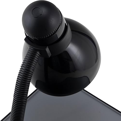 Miniatura 2 de V-Light Black Adjustable Desk Lamp with Heavy Duty Clamp Clip, Flexible Gooseneck Lamp, Bed Light, Reading Lamp, or Study Light, 14 inches