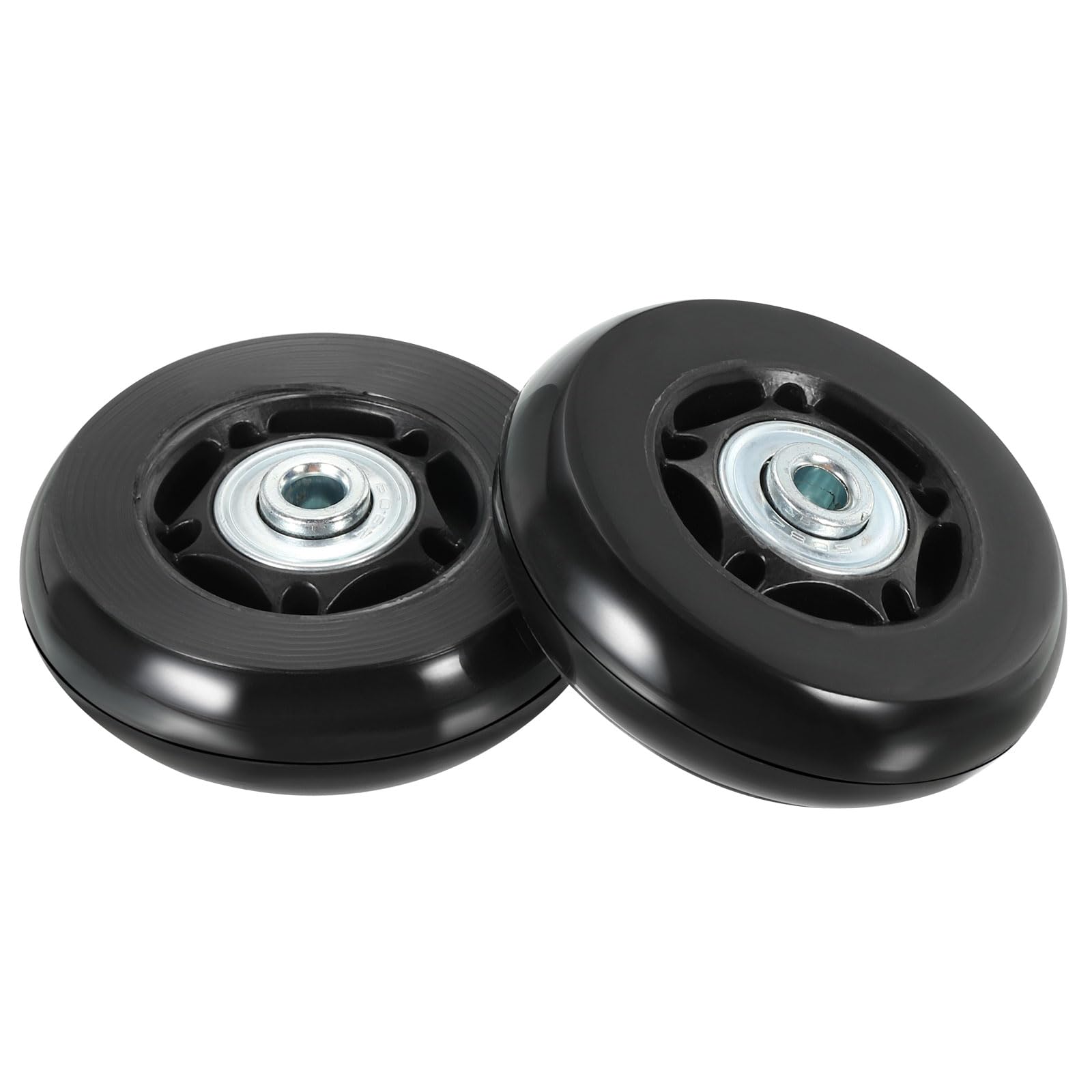 64x18mm Bagaż Walizka Zamienny Koła, Zestaw 2 PU koła skrętne Naprawa Ekwipunek z Śruby i Podkładka do Wózek Box