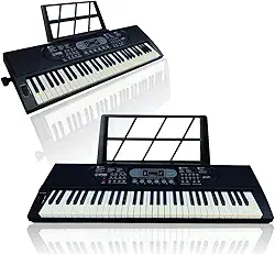 Teclado Musical Elétrico 61 teclas Profissional Portátil