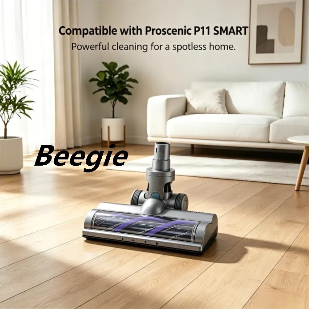 Cepillo de Tierra eléctrico, Compatible con Proscenic P11 Smart. Cabezas de Cepillo de la aspiradora Cabezas de Cepillo de reemplazo Incluyendo Cepillo de rodado