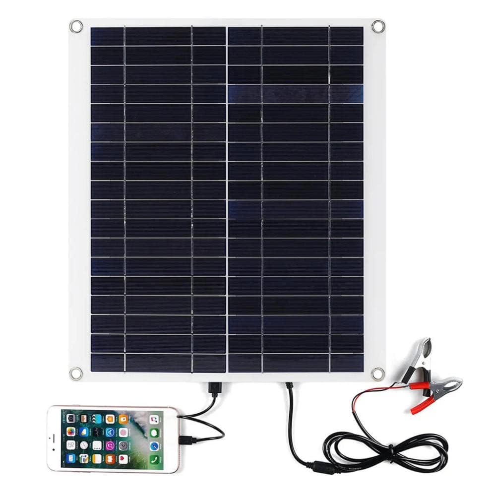Mini Panel Słoneczny 20 W 18 V, ładowarka Do Paneli Słonecznych Usb 5 V, Przenośna Mini ładowarka Do Ogniw Słonecznych Ładowarka I Konserwator Z Zaciskami Krokodylkowymi
