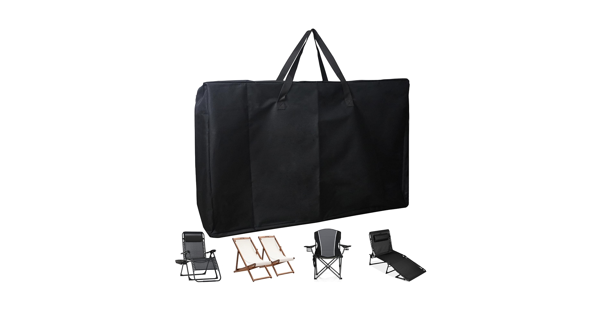 VANSHEI Garden Reclining Chair Cover - Outdoor Zero Gravity Folding Lounge Chair Covers