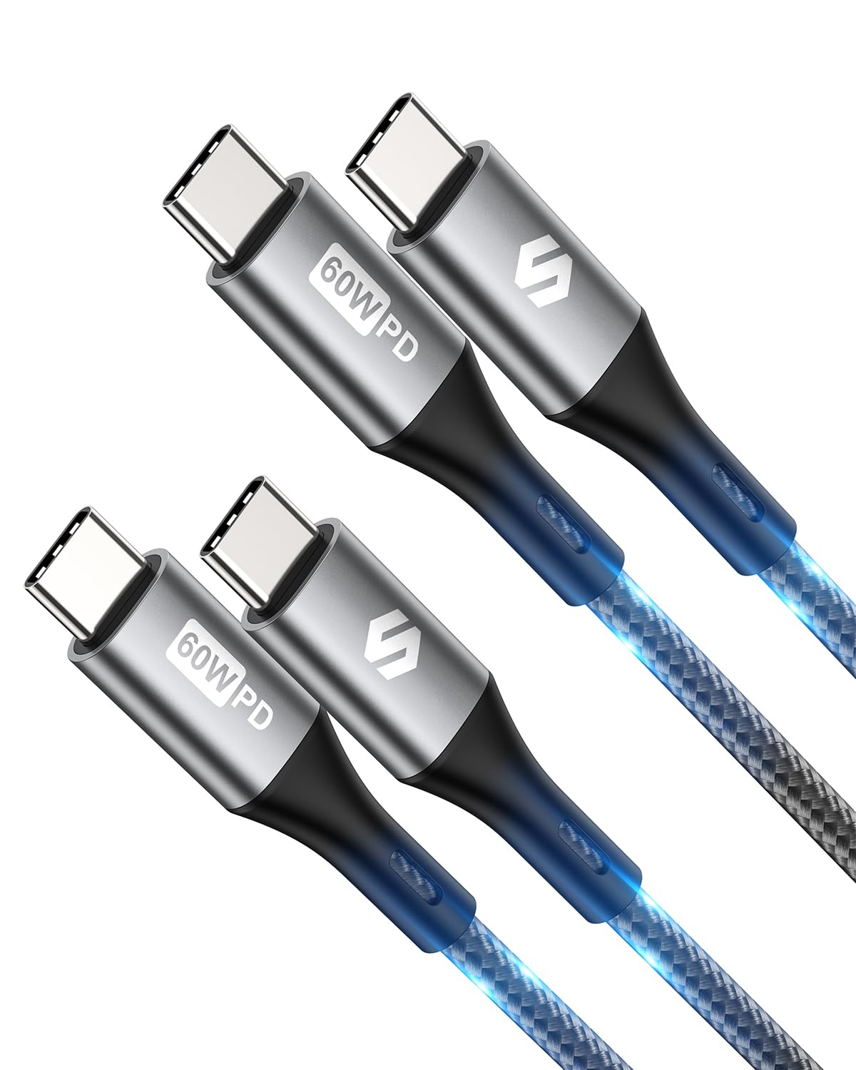 Amazon.co.jp: 【2本セット】Silkland USBC USBC ケーブル 0.5M PD対応 