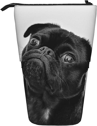 Estuche para lápices de pie, soporte para lápices desplegable, bonito estuche telescópico de papelería para oficina, organizador de pie, bolsa