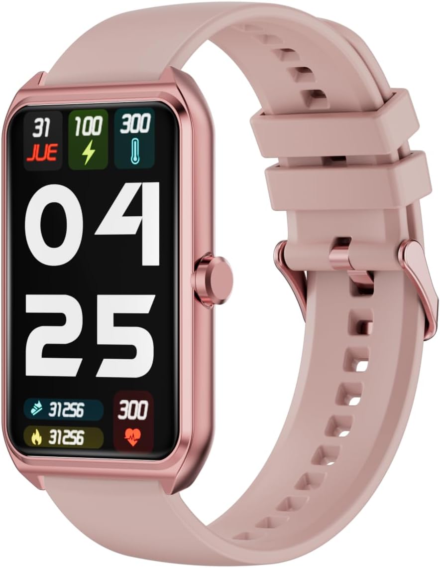 Fitness Tracker (Answer/Make Calls), Smart Watch with 24/7 Heart Rate, Stress Detection, Sleep Tracking, 100+ Sport Modes, Calorie Step Counter for Walking IP68 Waterproof, Smart Watches for Women Men