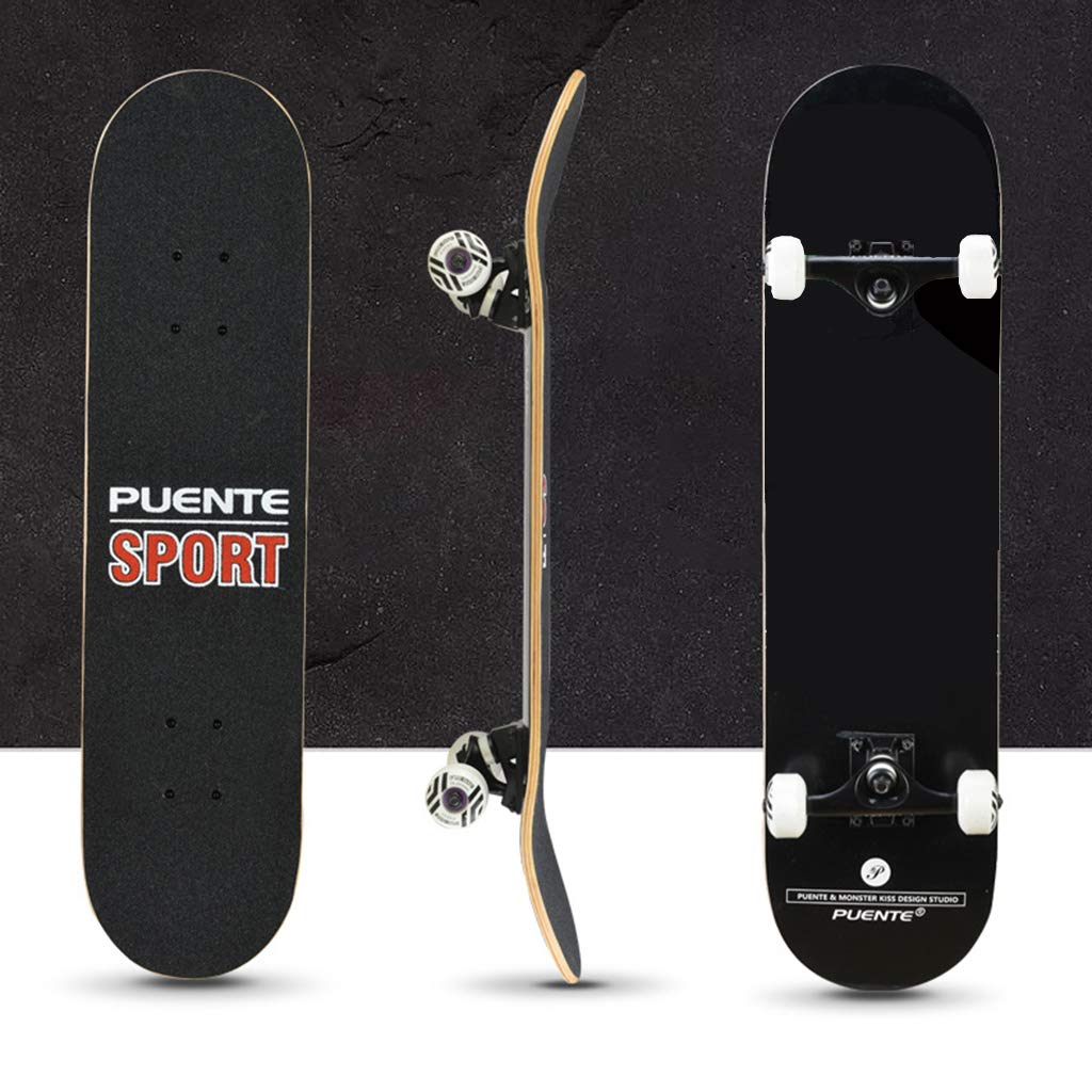 Skateboard Kids Débutant Skateboard à Quatre Roues Complet ABEC9 Portant Pont concave Favoriser Les Cadeaux d'anniversaire pour Les Jeunes Enfants (78,8 x 19,3 x 10 cm)