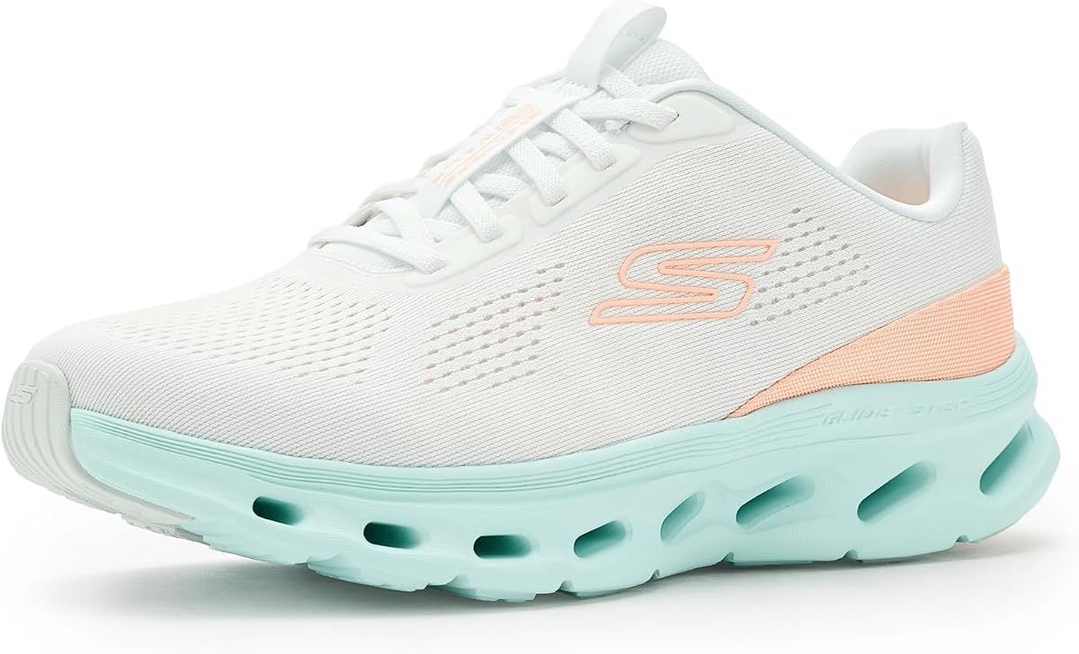Skechers Women's Go Walk Glide Step 2.0 Vanessa | Glide-Step Midsole, Air-Cooled Goga Mat Insole, Ultra Go Cushioning, Machine Washable, Vegan, Elastic Bungee Laces