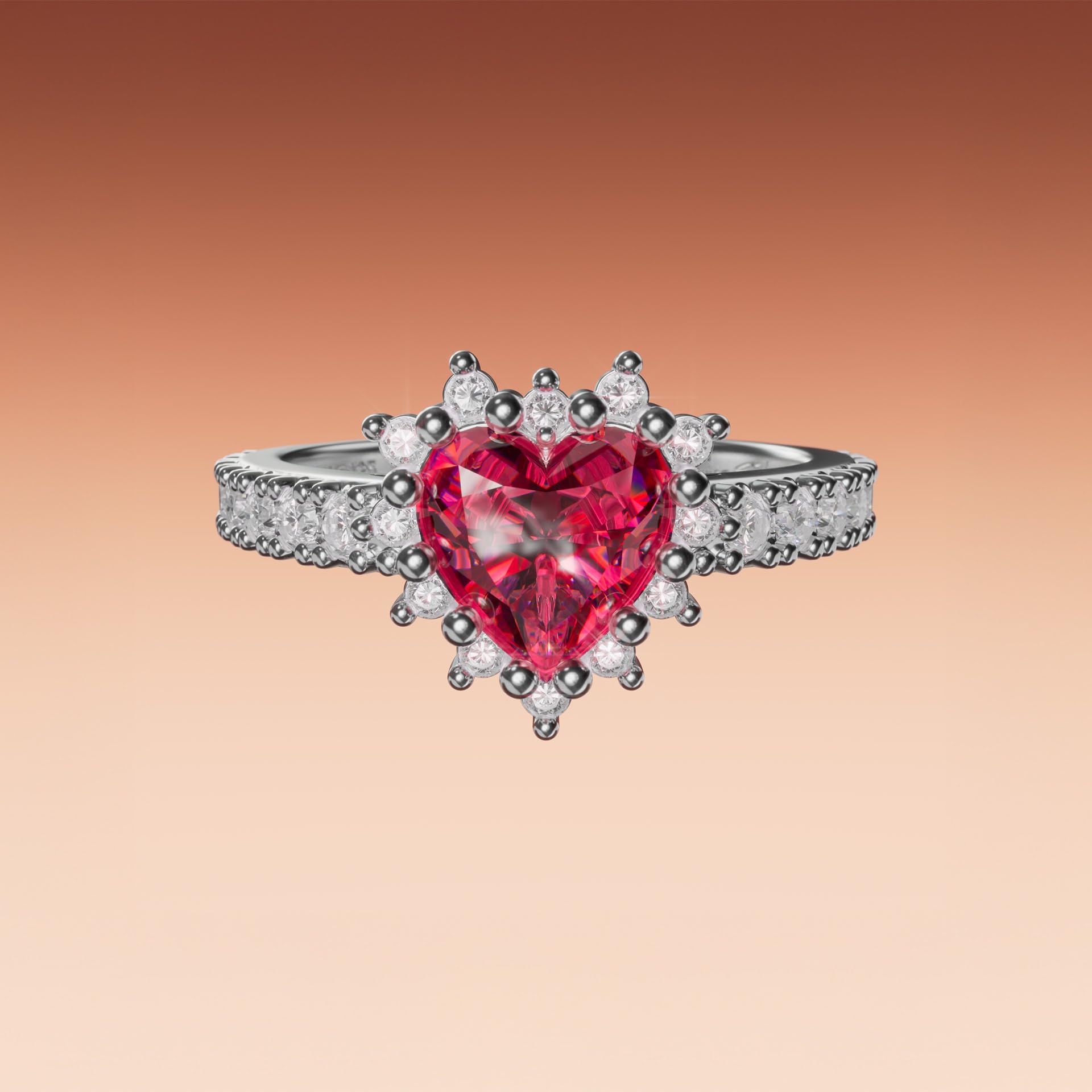 THOMAS SABO Herz-Ring Romance Silber Recyceltes 925 Silber