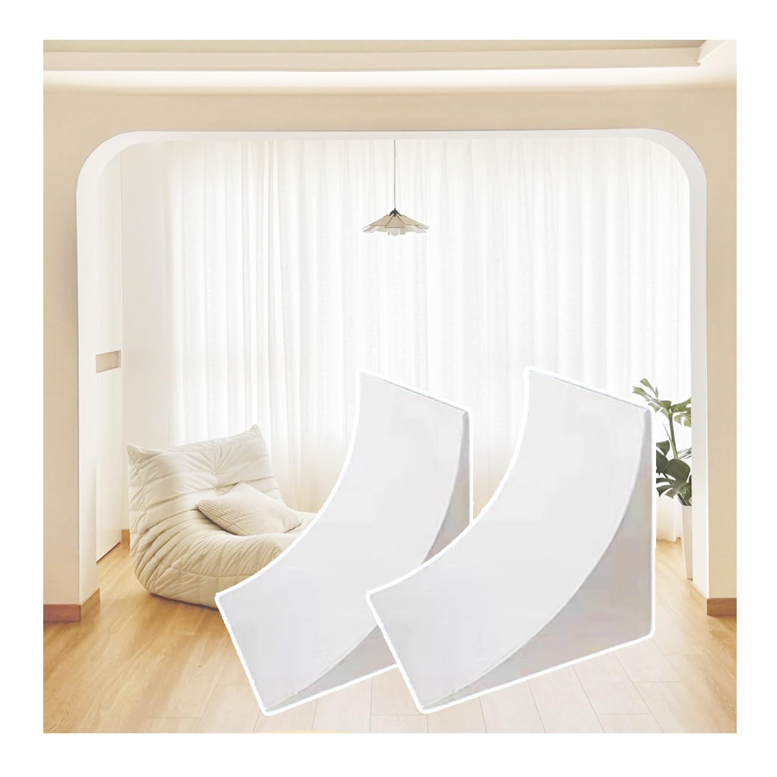 Arco de puerta de medio círculo en espuma para decoración moderna interior 1