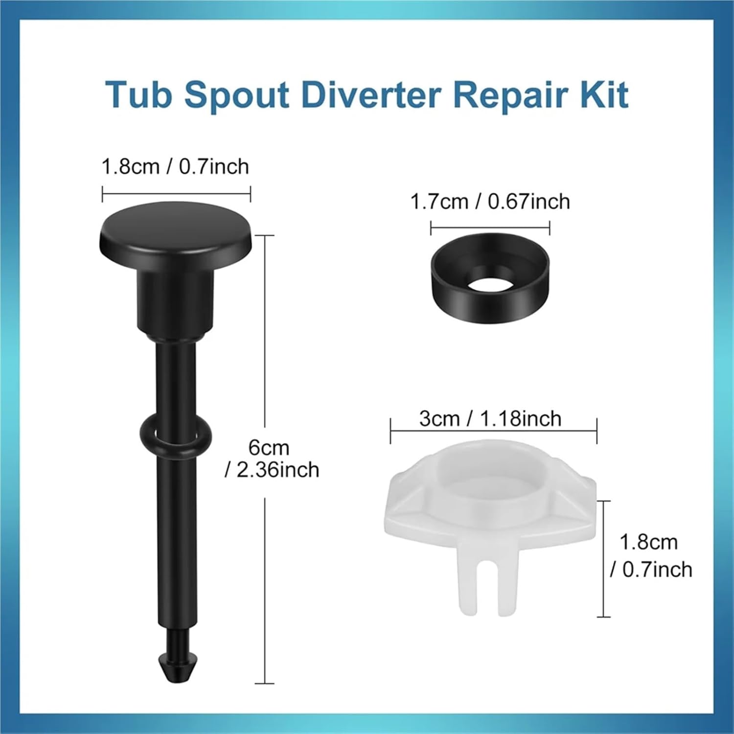 Tub Spout Diverter Repair Kit 12 Sets Tub Spout Diverter Repair Kit - Faucet Replacement Parts