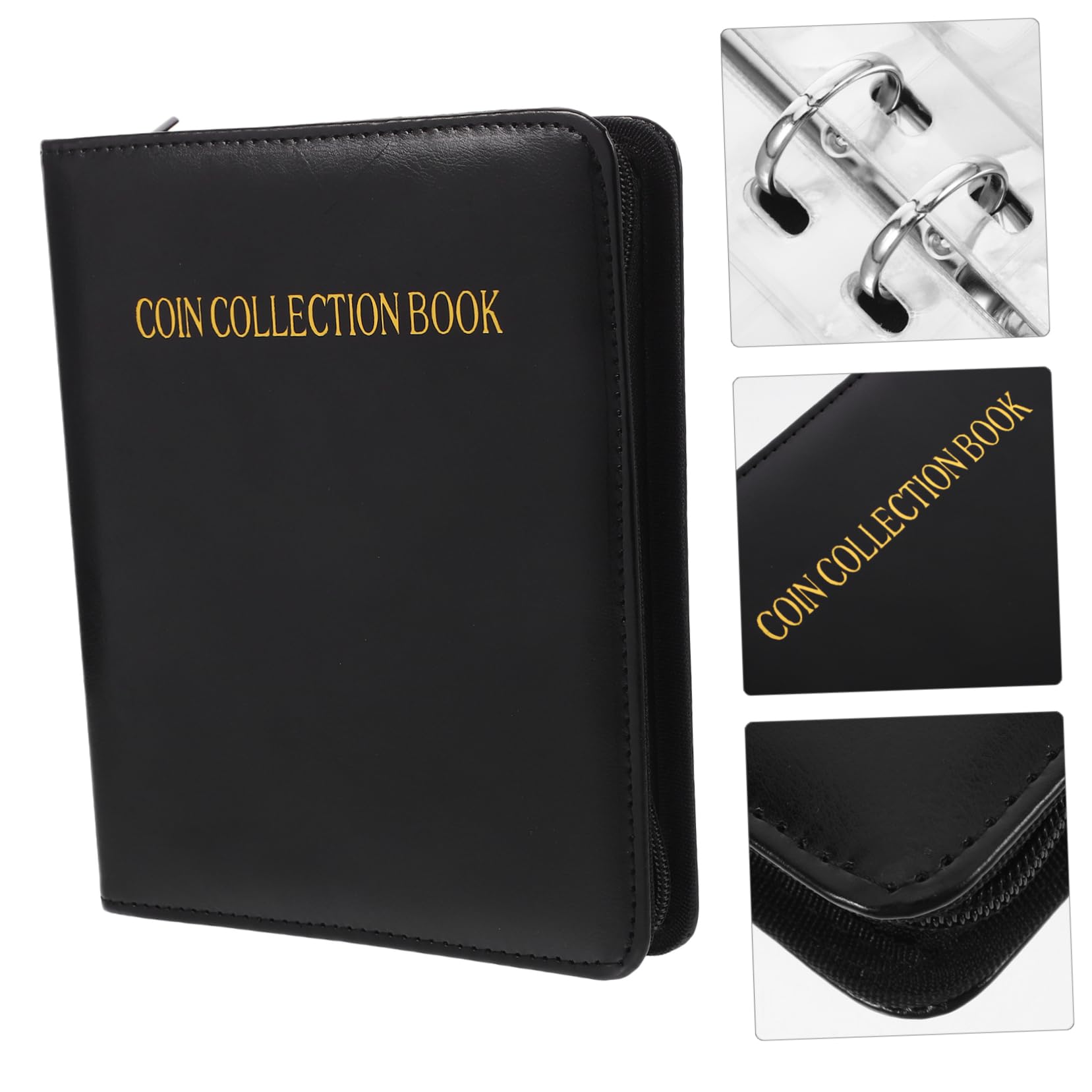 Álbum De Colección De Monedas Protección Organizador De Monedas De Compartimentos Páginas Transparentes Cubierta Artificial para Coleccionistas