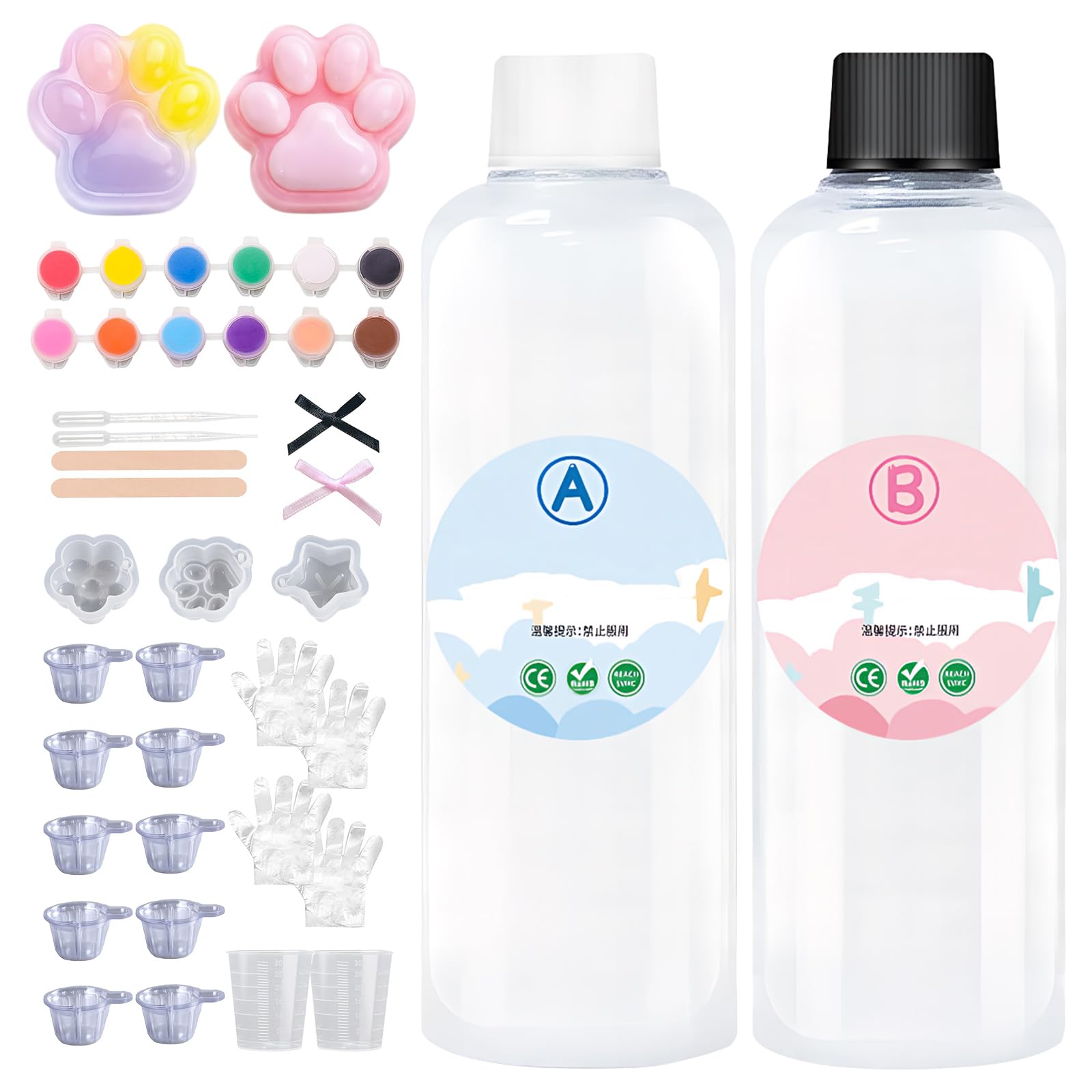 Mnuwoee 27 Pcs Taba Squishy Kit, Perfect DIY Stress Relief Gifts
