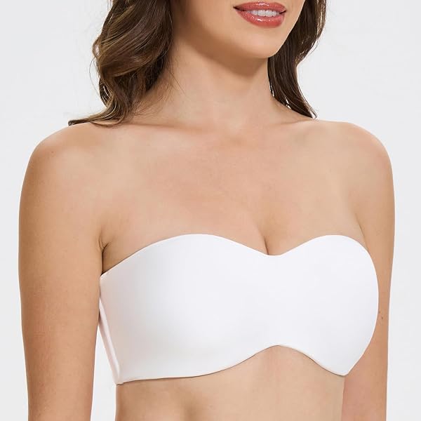 MELENECA Women's Strapless Minimizer Multiway for Large Bust Unlined Seemless Underwire Bandeau Bra - 4