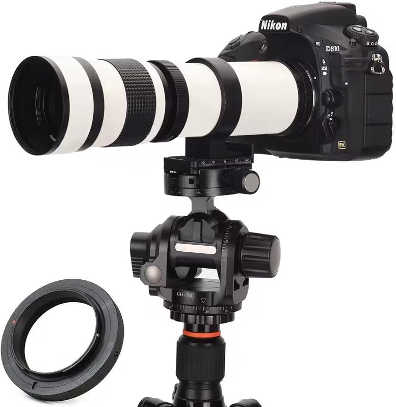JINTU 420-800mm F8.3 Teleobjektív Canon EOS Rebel T8i T7i T6i T3i 1200D 750D 600D