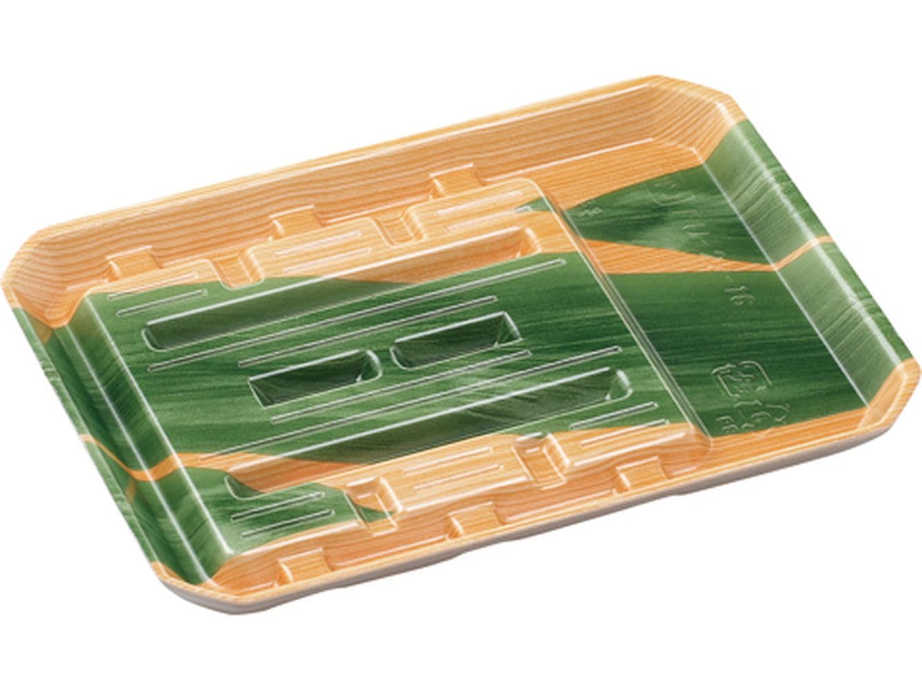 【ケース販売】 エフピコ(Fpco) FU-22-16 木目葉らん 1000枚入 2YPL