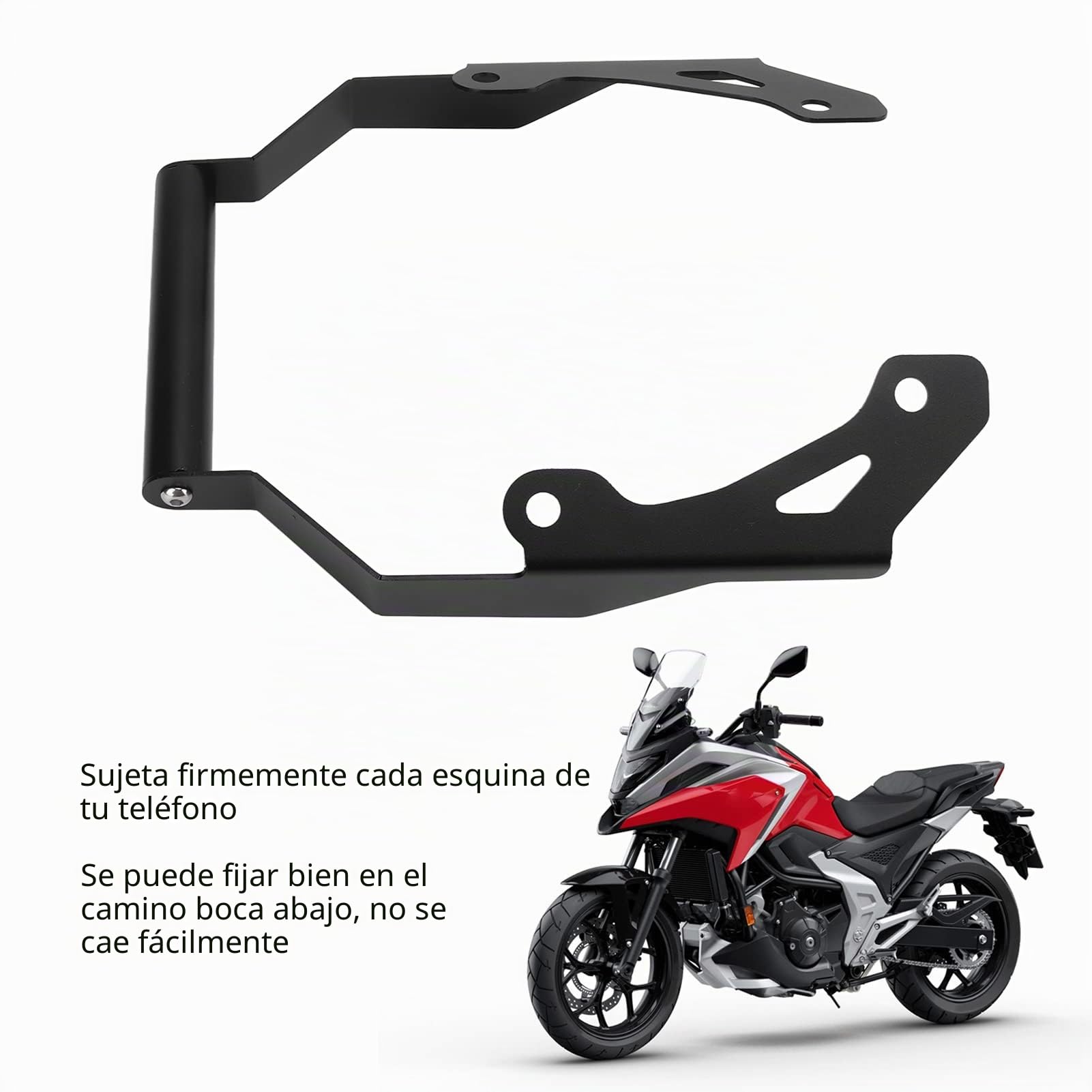 Soporte para Teléfono Celular de Motocicleta, Soporte para Teléfono Celular, Soporte de Placa de Navegación GPS, Poste de GPS para Motocicleta, Soporte de Barra Transversal para