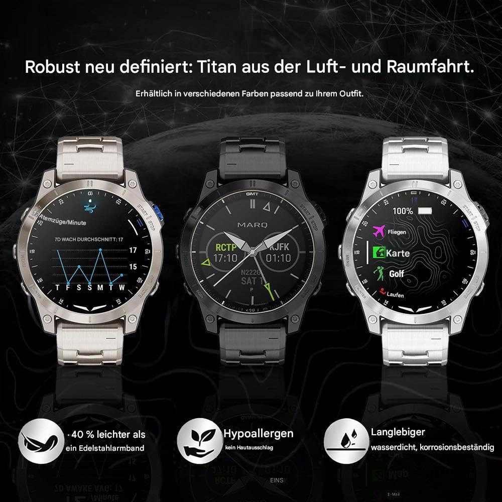 26mm Breites Titan-Schnellverschluss-Armband Kompatibel mit Instinct 3 (50 mm), Fenix 8 51mm, Fenix 6X Pro/7X Pro Plus,22mm Armband ohne Lücke für Garmin Fenix 8 47mm/E 47mm, Fenix 6 Pro/7
