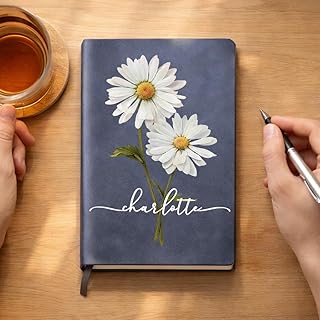 WANDER PRINTS Personalized Leather Journal with 8 Cover Colors - Custom ...