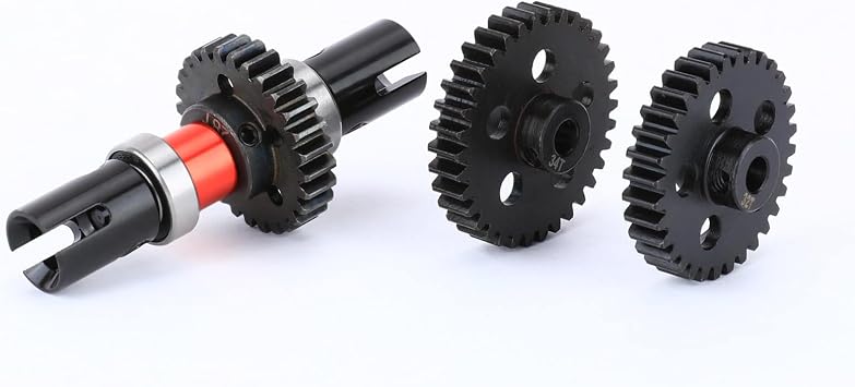 RCAWD 28T Spool Locker Set with 32T 34T Motor Gears for Arrma 1/7 6S | Center Spool Drive Transmission Set for Arrma 1/7 Felony 6S Limitless Roller Upgrade Parts