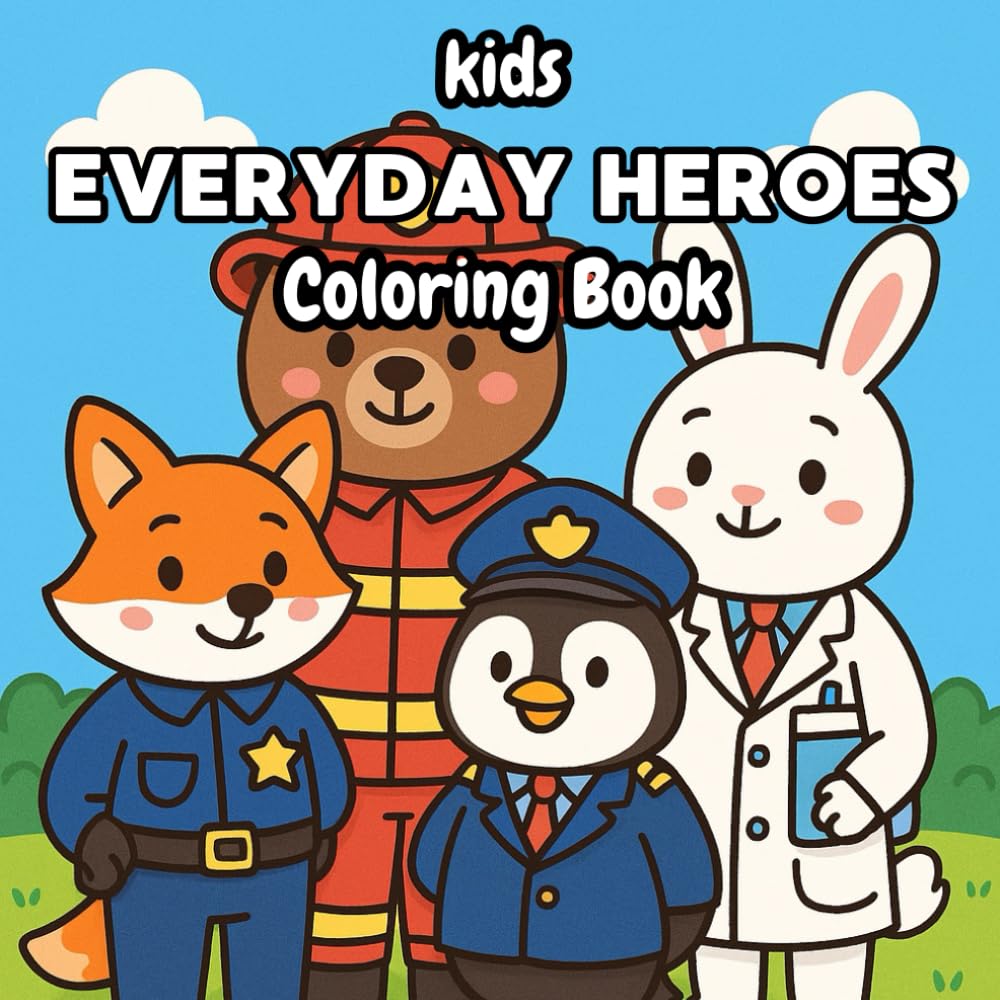 Kids Everyday Heroes Coloringbook: Color the Brave, the Kind, and the Helpful!