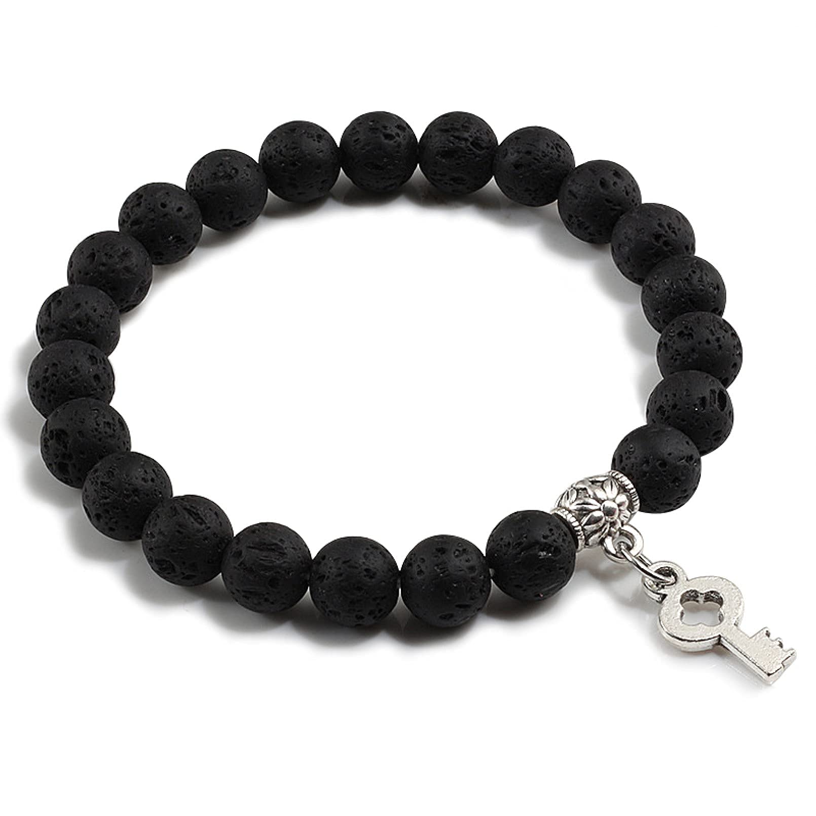 LYGBAOFUL Herren- und Damenarmband, Armbänder, Naturstein, 8 mm, Perlenarmband, modische Damen-Armbänder, Armreifen, Herren, handgefertigtes Geschenk für alle Anlässe