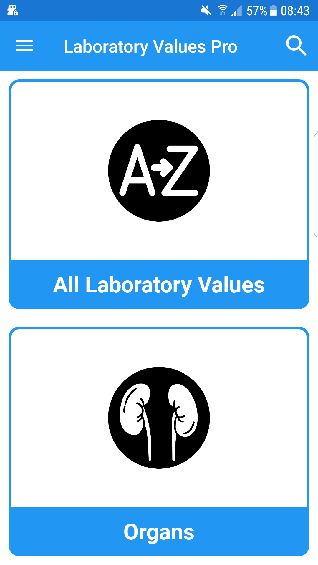 Laboratory values Pro 5 - App on Amazon Appstore