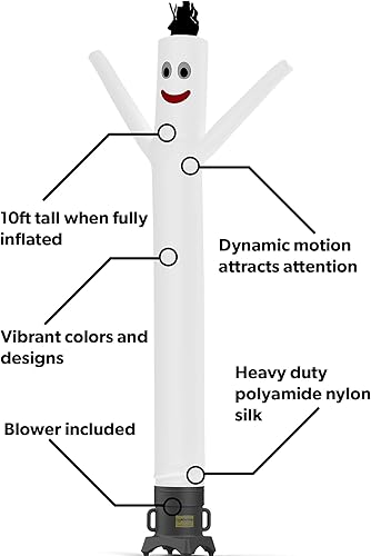 Miniatura 3 de LookOurWay Air Dancers - Juego completo de tubos inflables para hombre con soplador resistente a la intemperie, 10 pies