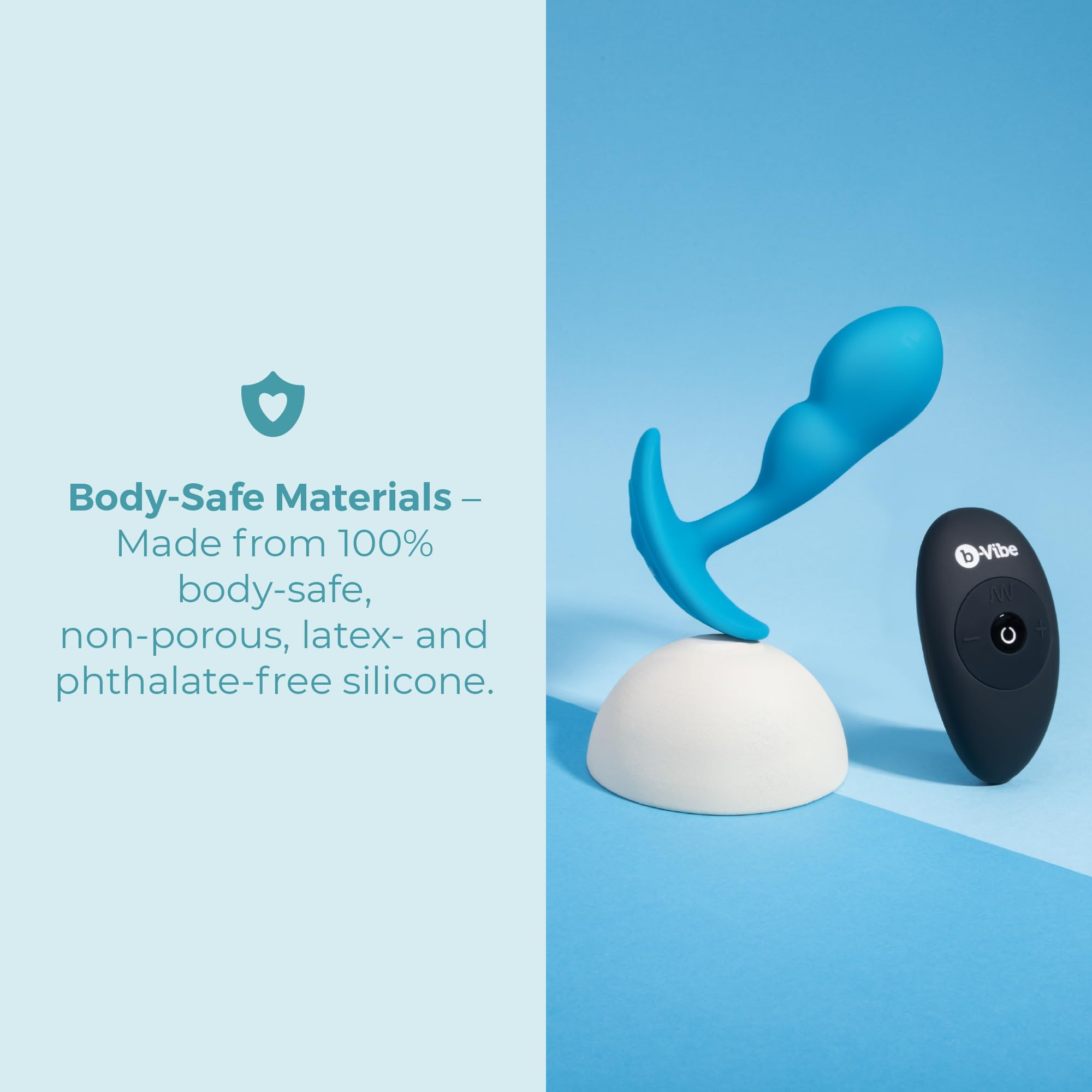 Plug Anal con Control Remoto B-Vibe Azul - Marca: B-Vibe - EAN: 4890808291276
