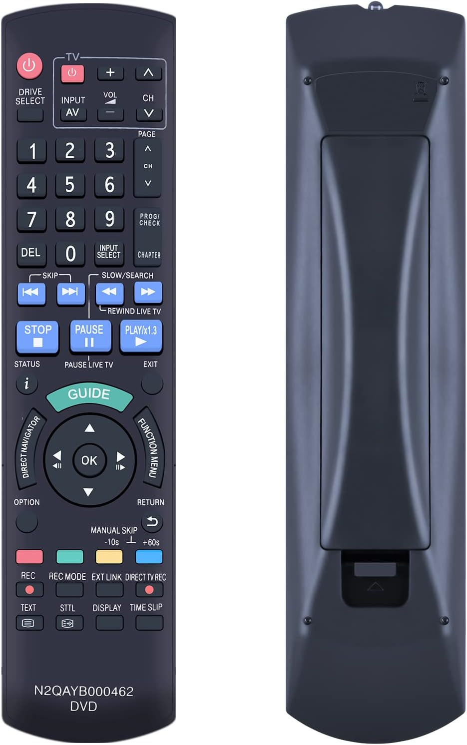 TCNOUMT N2QAYB000462 Remote Control Fit for Panasonic DVD Recorder DMR