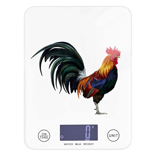 Báscula de cocina digital impermeable de gallo, pesa onzas y gramos con báscula de café para cocina, joyas, café, malezas y artículos pequeños