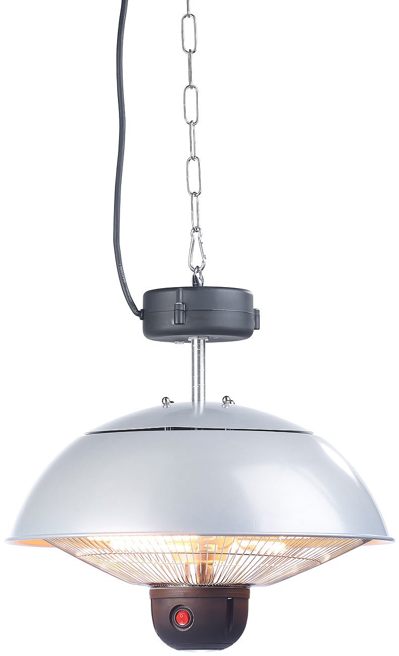 Semptec Urban Survival Technology Deckenheizstrahler: Infrarot-Decken-Heizstrahler m. Fernbed., 800-2.000 Watt, LED, IPX4 (Wärmelampe, Infrarot Deckenstrahler, Decke)