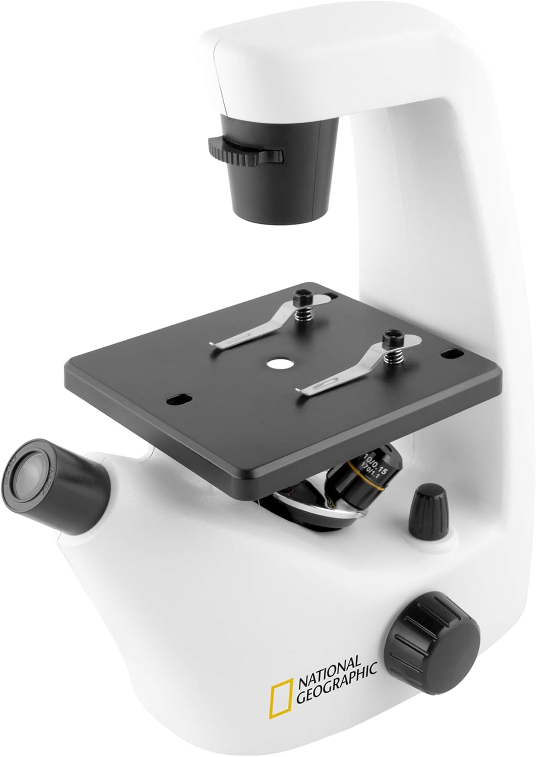 National Geographic Inverted Microscope Set with Accessories 40-400x Power Magnification Ages 10+