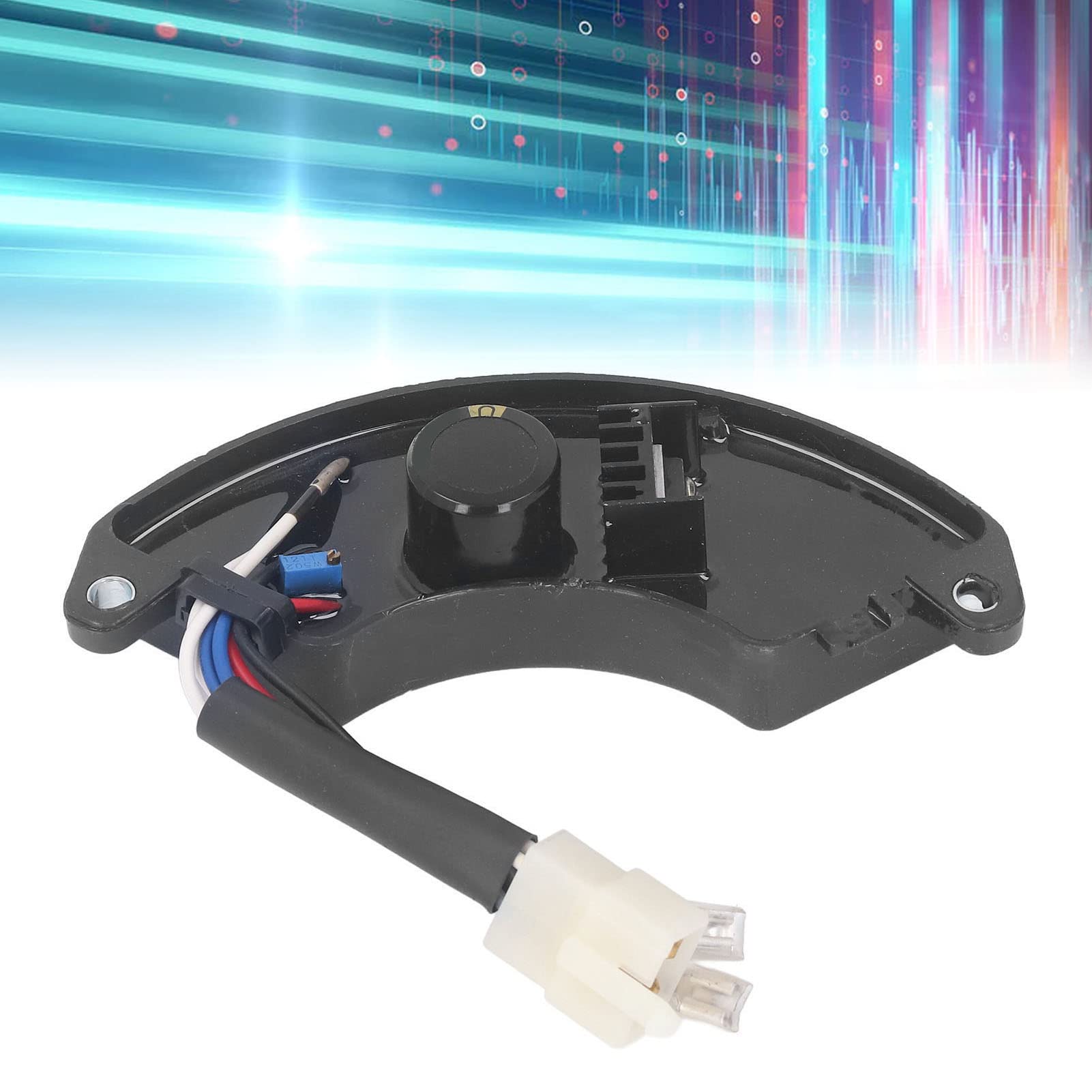 Rectificador Regulador de Voltaje Automático AVR para Grupo Electrógeno de 3 a 5 KW AVR Monofásico 6 Cables 470MFD 250 V CC, Modelo AVR5-1H21a