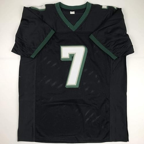 Miniatura 4 de Camiseta de fútbol negra de Michael Mike Vick Philadelphia con autógrafo, PSADNA COA