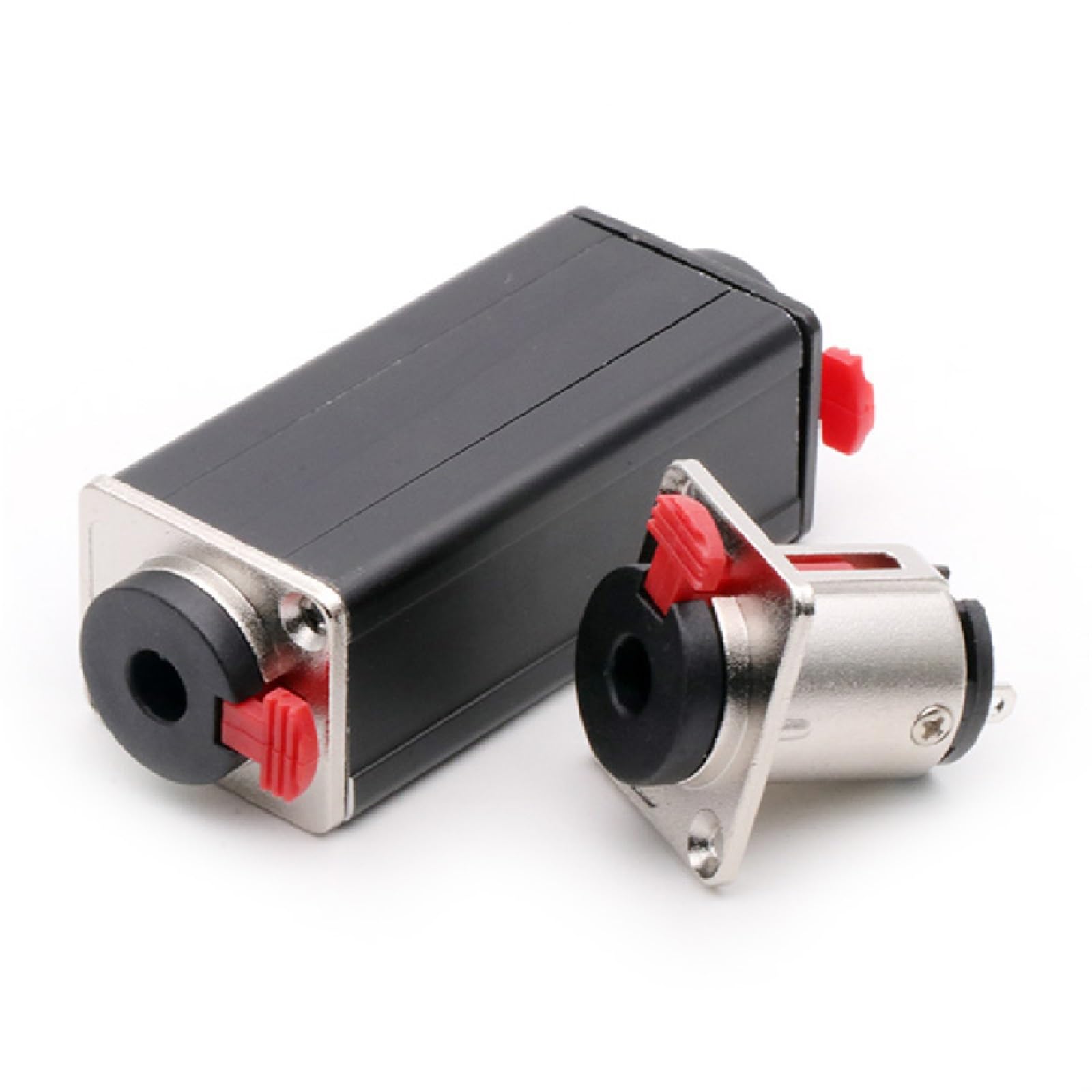 Kupplung, 3-polig, XLR-Klinke, 6,35 mm, Buchse, Buchse, Kupplung, Verlängerung, gerader Adapter, Metall, Silber, 10 Stück