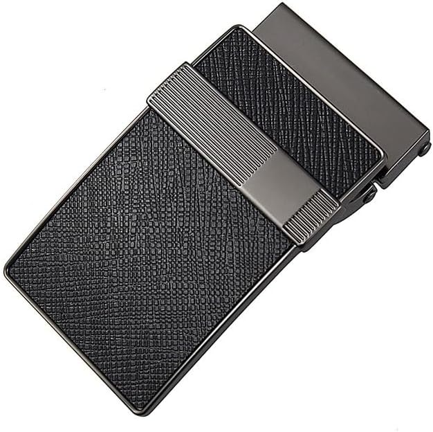 Fashionable Casual Men's Headband Metal Smooth Buckle Replacement of Perforated Belts