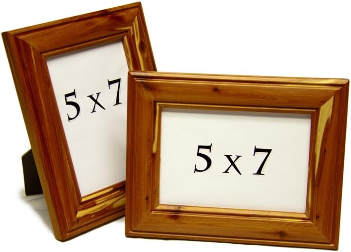 Cedar small picture frame set 5x7 and 8x10 Single Frames