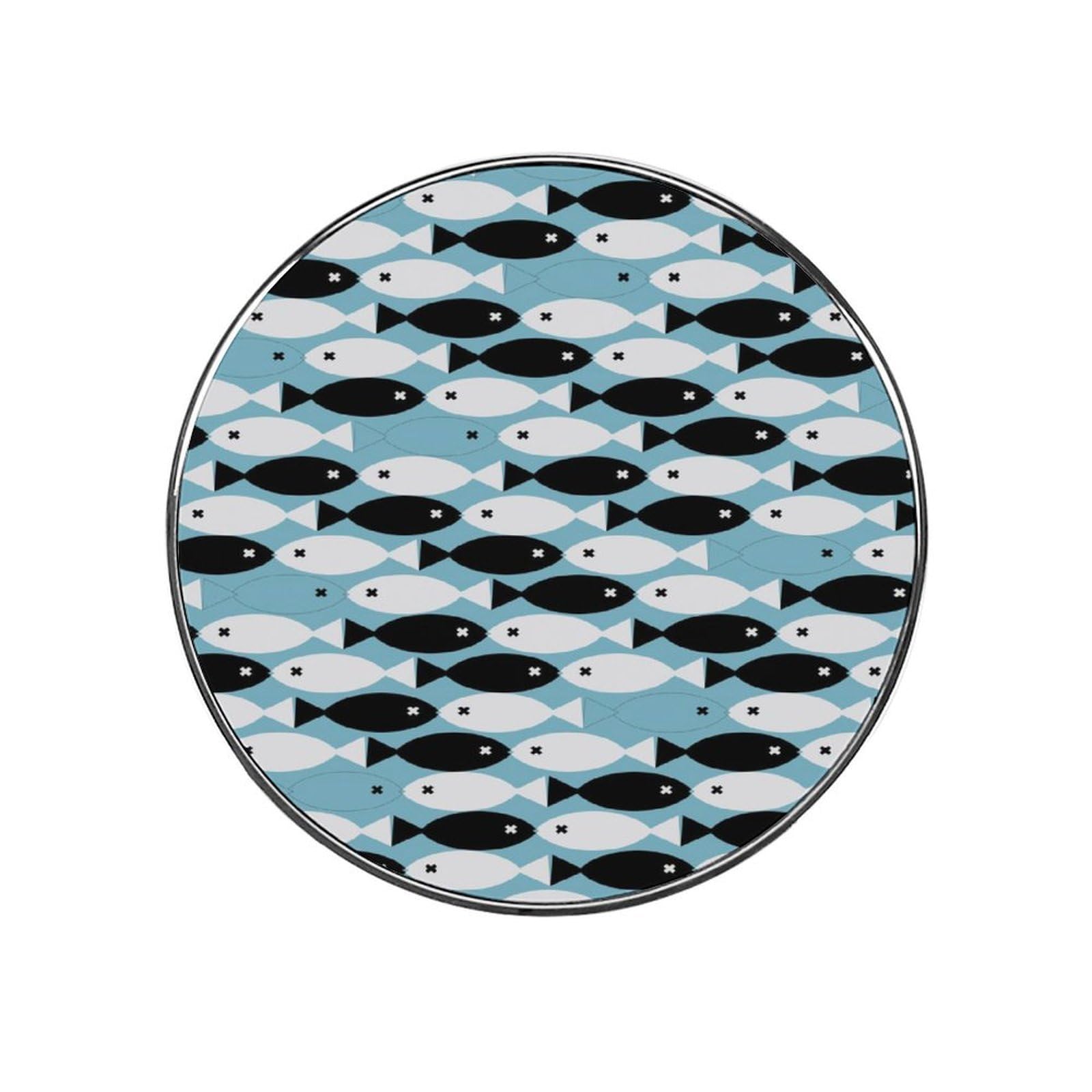 Black White Fish Magnets For Fridge Kitchen Decoration For Refrigerators Whiteboards
