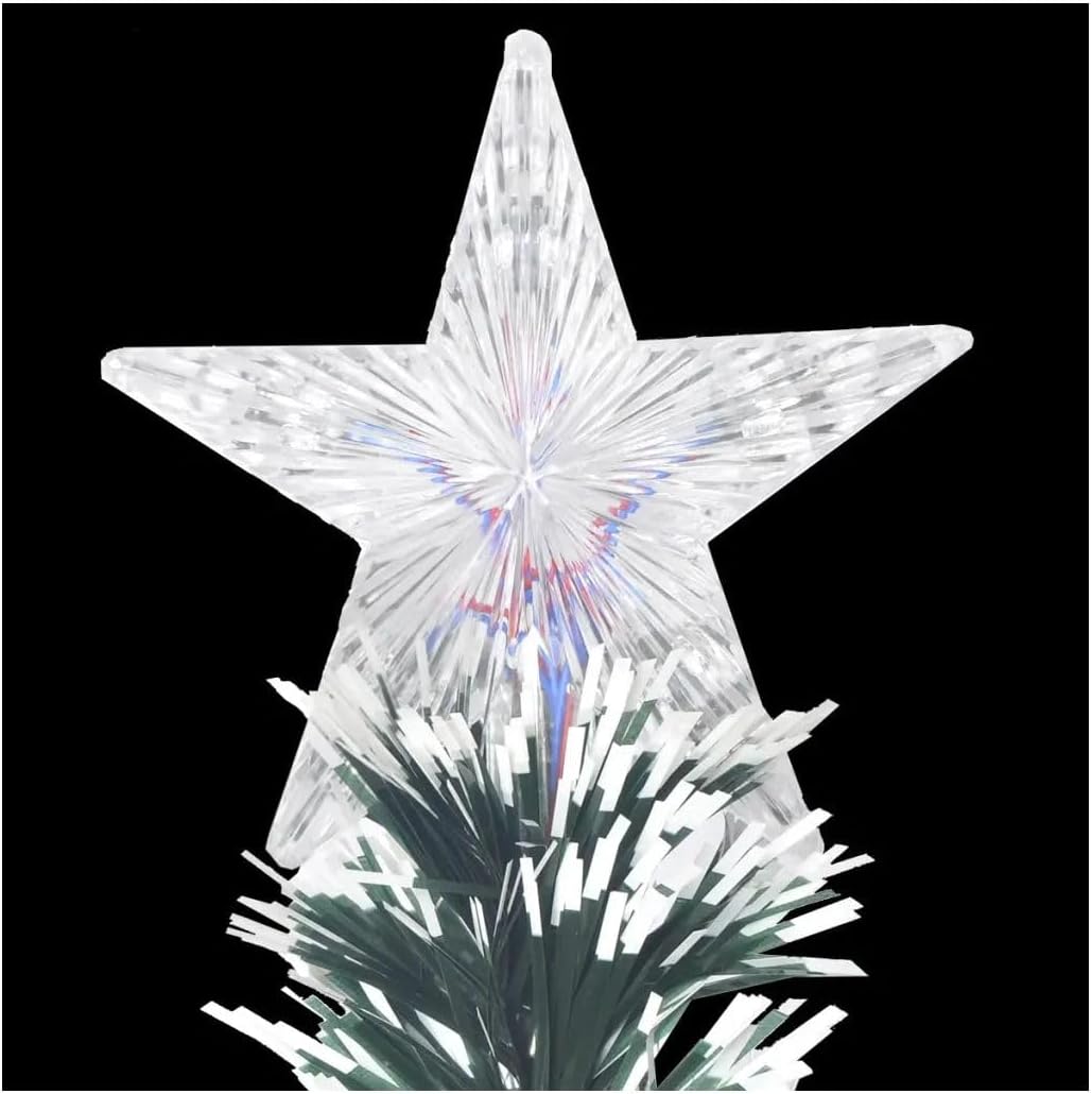 Pre-Lit Christmas Tree with Stand 6 ft 220 Branches 1Ps Fiberglass,Steel Green 12 V 321495