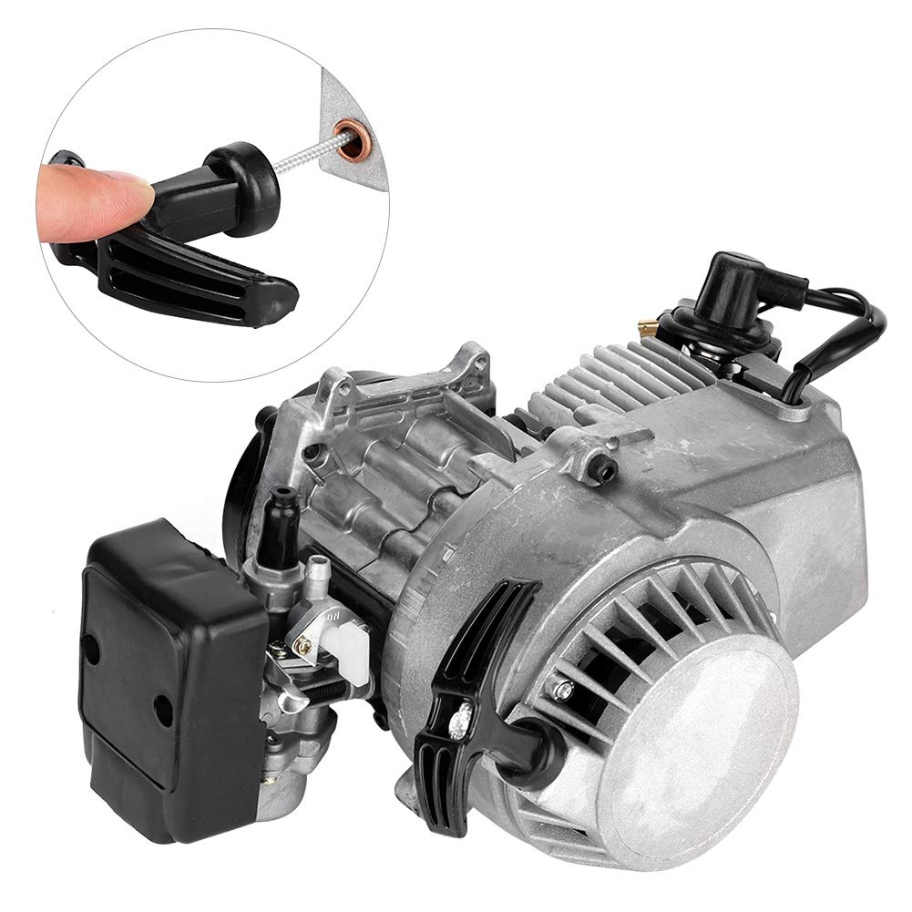 Motor de Arranque por Cuerda de 2 Tiempos de 49cc, Motor de Arranque por Cuerda, Pit Quad Bike ATV con por de Aleación de Aluminio, 47cc, 49cc, Moto Chopper, ATV, Quad, Scooter de 2 Tiempos