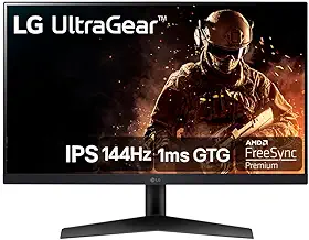 Monitor Gamer LG 24" Full HD 144Hz 1ms Inclinação Preto 24GN60R