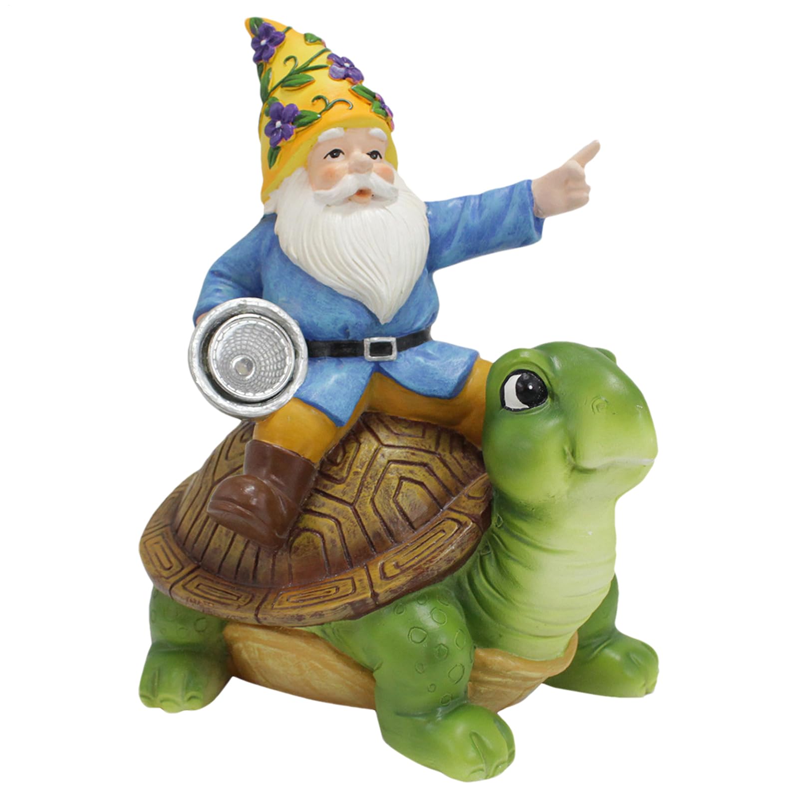 Statue de tortue de jardin pour éclairer une allée sombre de terrasse