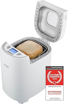 TZS First Austria Macchina per il pane con 13 programmi | 700-900 g di impasto | Timer, funzione di mantenimento in caldo | 550 W di potenza | Accessori inclusi