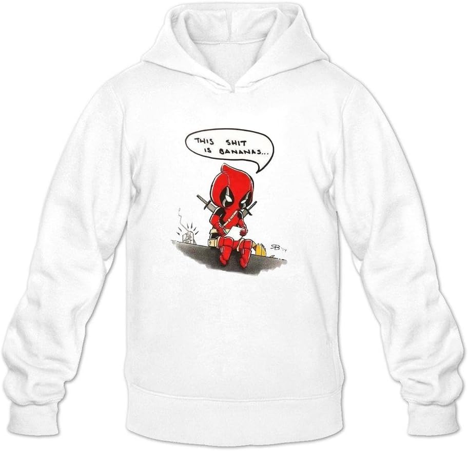 Men's Deadpool This Shit Hoodies White XXL