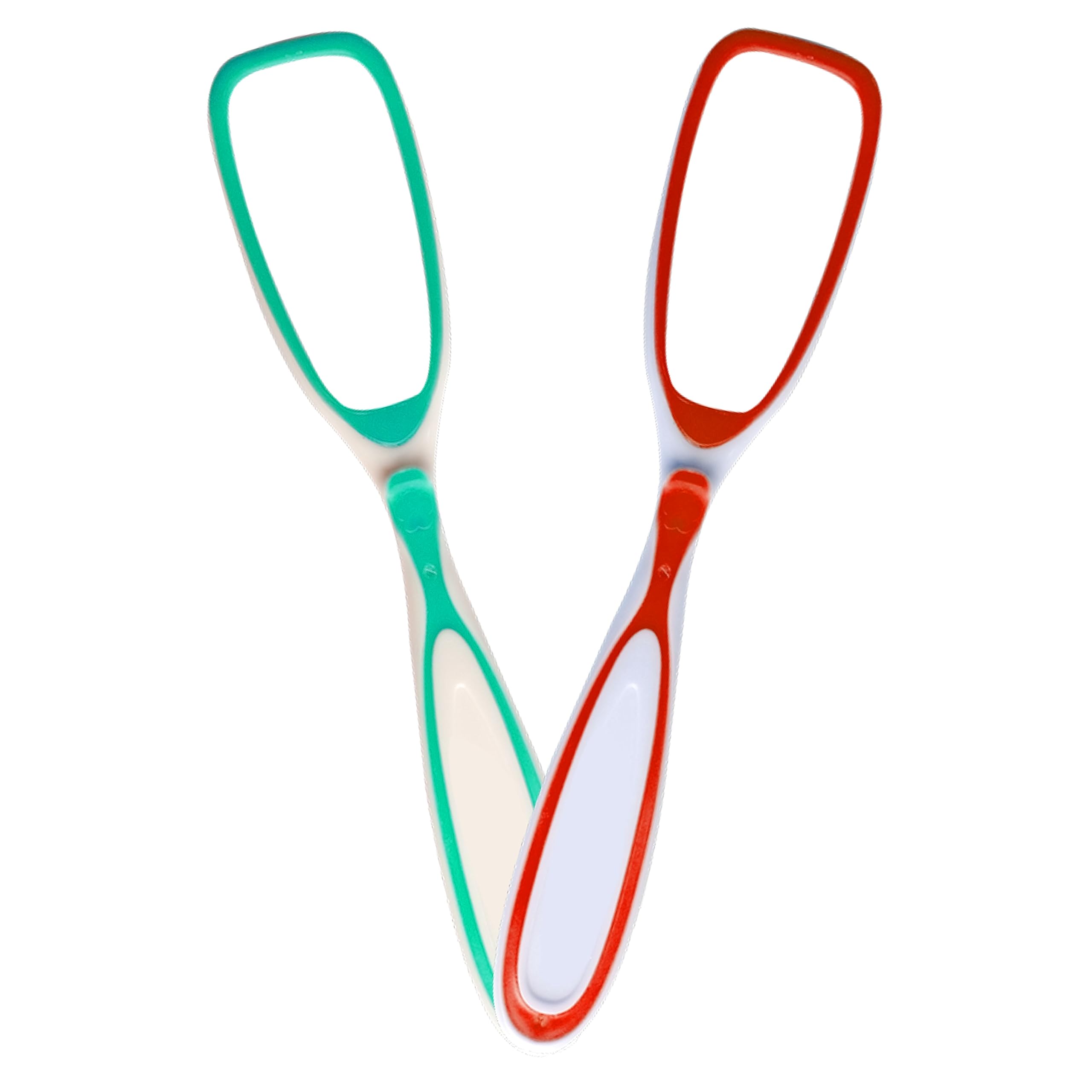 plastic single handle Tongue Cleaner for Fights Bad Breath Oral Health Care Tool, Easy to Use for Adults and KidsTravel Friendly (pack of 2)