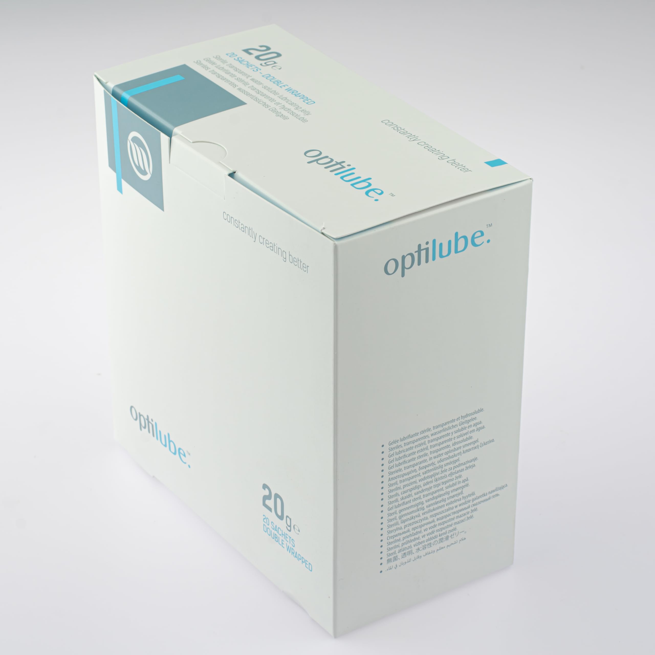 OptiLube Sachets (20g x 20) - Sterile Lubricating Jelly Lube in 2.7g, 5g and 20g Sachets, OptiLube Sachets (20g x 20) - Sterile Lubricating Jelly Lube in 2.7g, 5g and 20g Sachets,
